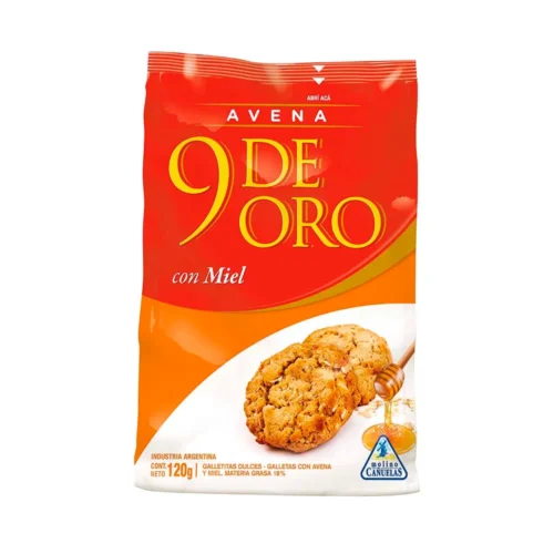 Galletas de Avena y Miel 9 DE ORO